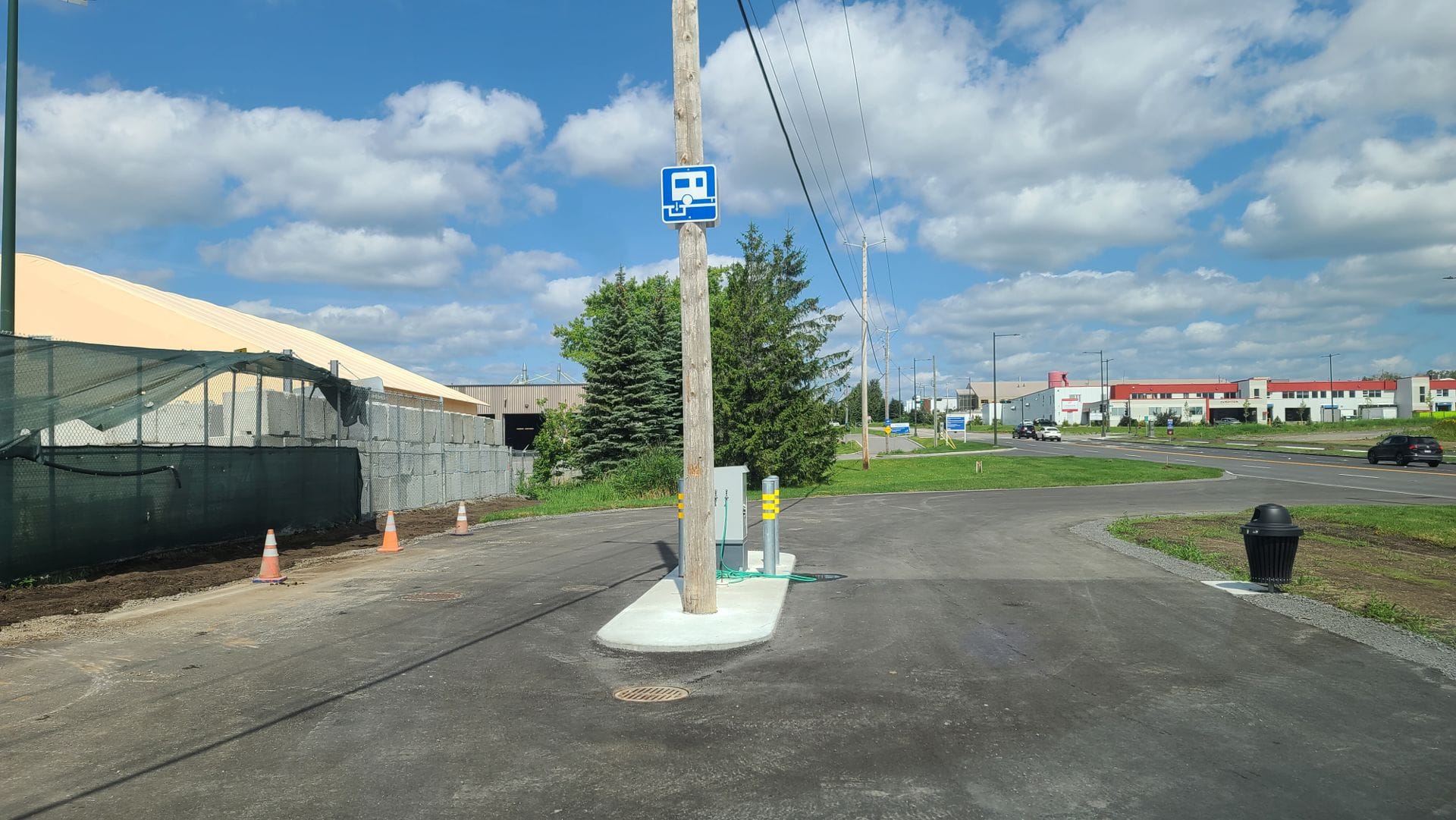 Station de vidange de Beauport avec eau