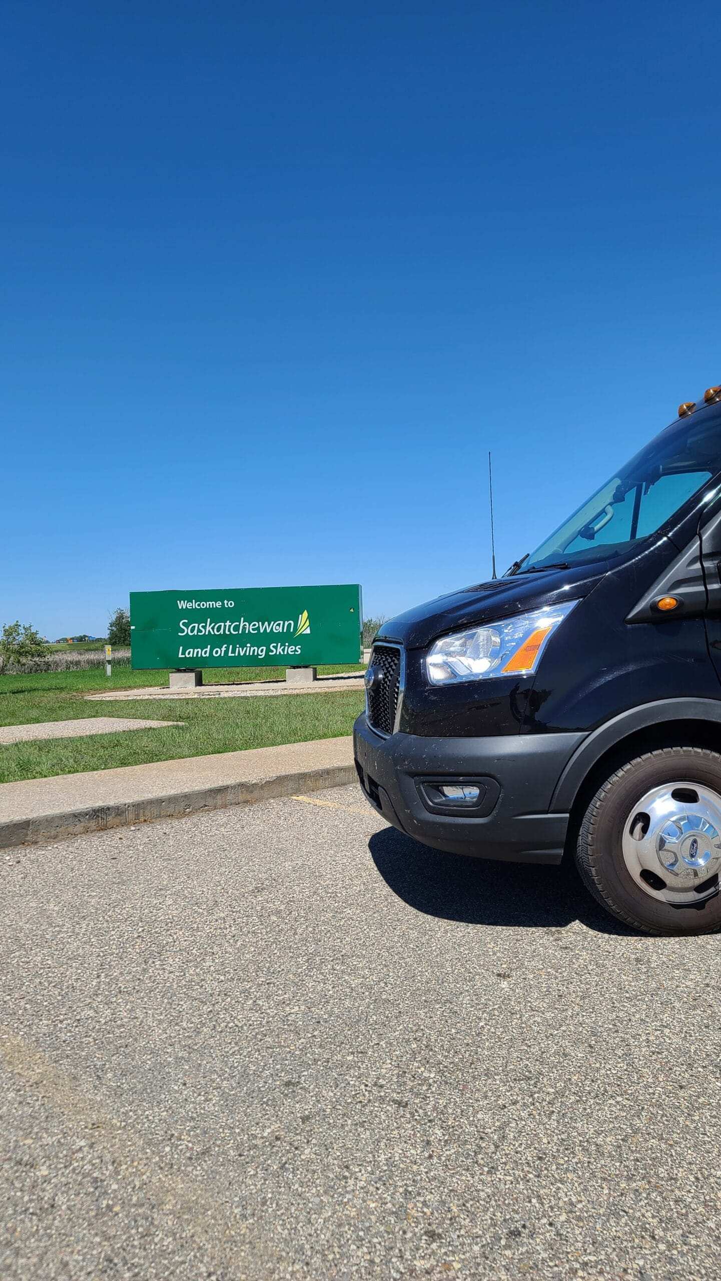 Aire de repos des panneaux de la Saskatchewan