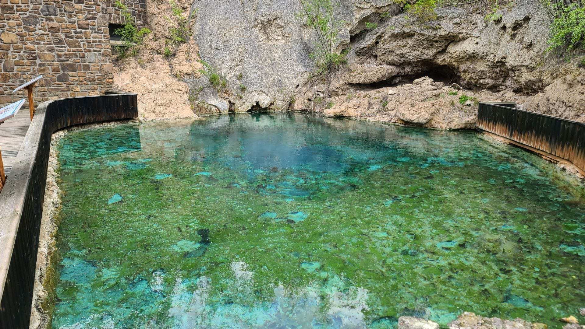 Cave and basin