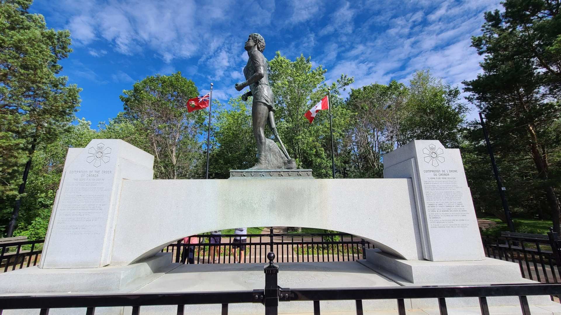 Terry Fox National Historic Person Plaque